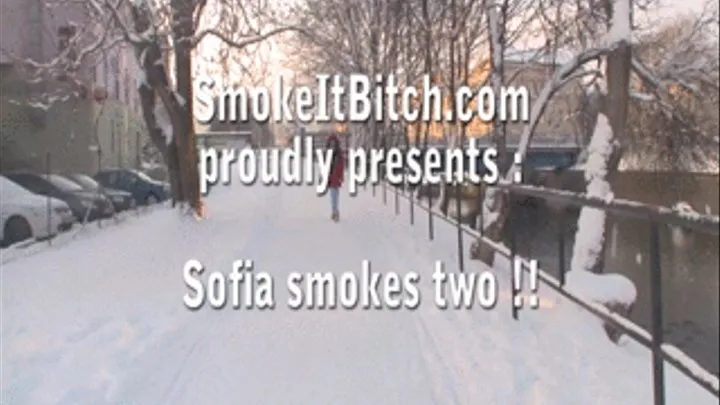 Sofia smokes two!