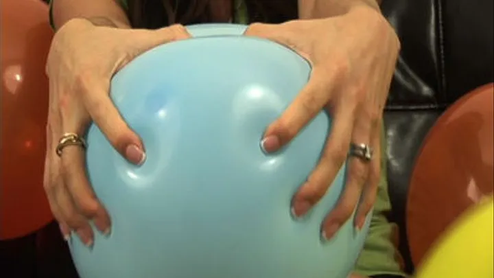 Fingernails popping balloons