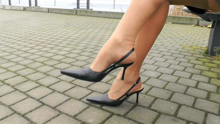 20nuj Larisa‘s black slingbacks