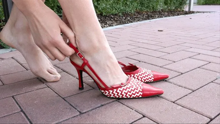 803. Francine in red high heels - complete