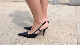 703. Manuela in black high heels - complete
