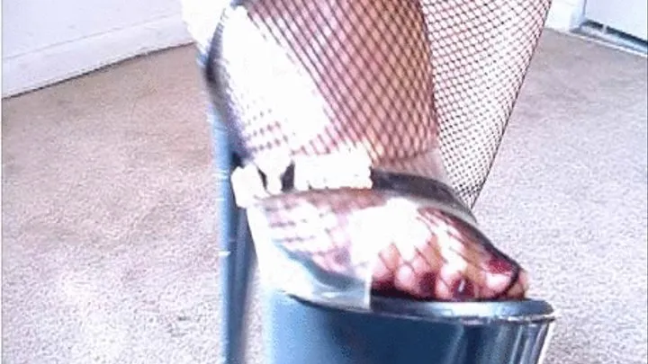 Fishnets and Stilettos Tease