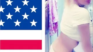 Brittany Oneil's Naked Clip and Red, White and Blue Bikini!