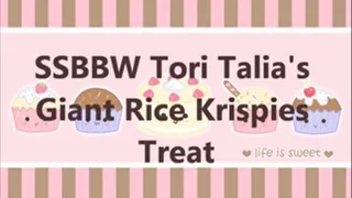 SSBBW Tori Talia's Giant Rice Krispies Treat Binge