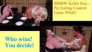 BBW Tori Talia v SSBBW Kellie Kay - Pie Eating Contest!