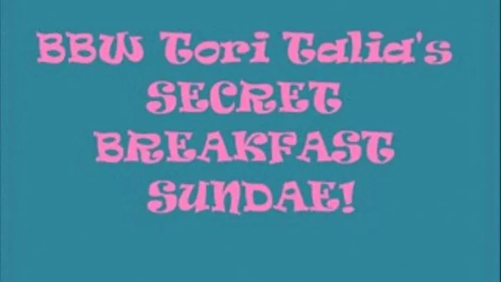 Ice Cream Sundaes for Breakfast!