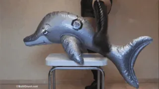 Inflatable fish under sweet Ass