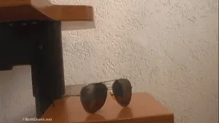 Sunglasses under sweet Ass