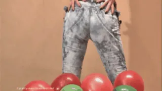 Ballooncrush under sexy Jeansbutt