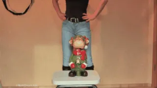 Handmade Christmas Moose under jeans Ass