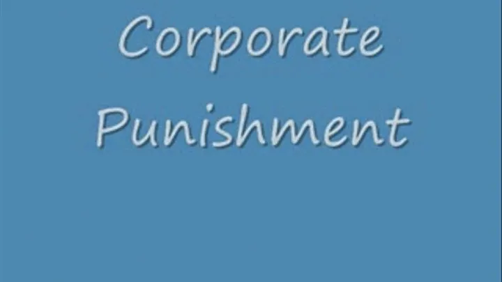 Corporate Punishment