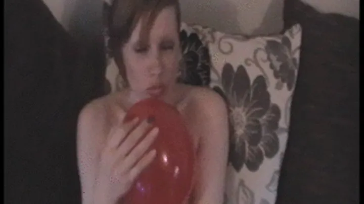 Nude balloon play