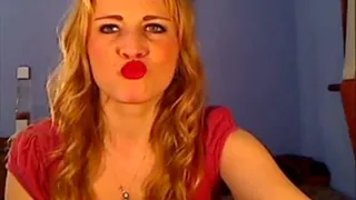 Applying lippy and kisses! MP4