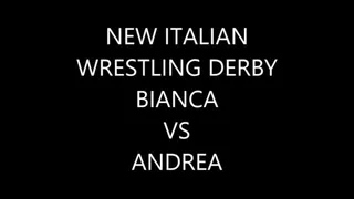 BIANCA VS ANDREA IN PRE MATCH, ARM-WRESTLING CHALLENGE