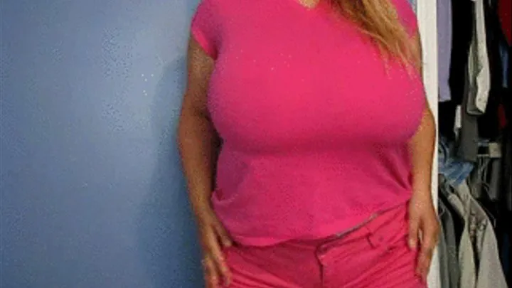 Tit Tease in Pink