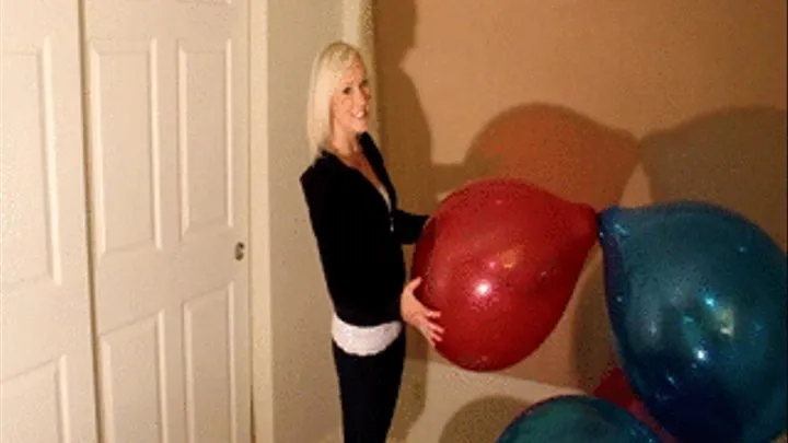 Kourtney popping balloon decoration