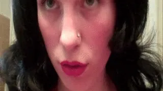 Sexy Lipstick Toothbrushing