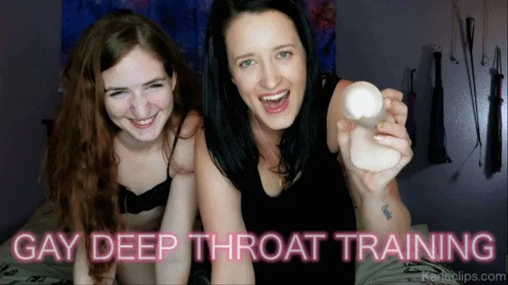 Gay Deep Throat Training!