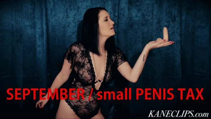 SEPTEMBER / small PENIS TAX