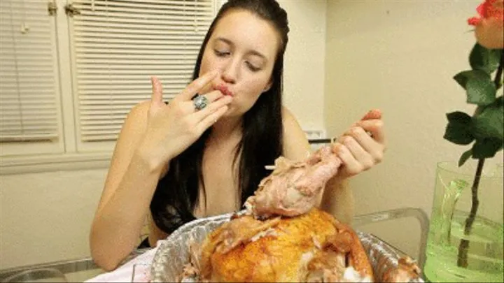 Devouring A Plump Turkey