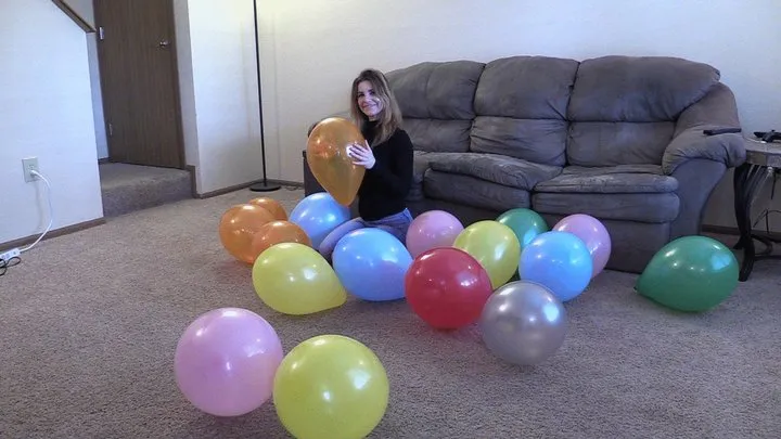 Rebecca Popping Balloons