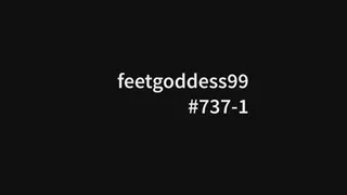 737-1 Giving him a footjob and make him eat his own cum