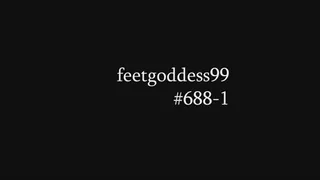 688-1 Black toenails footjob