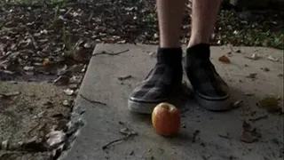 Caden Crushes an Apple