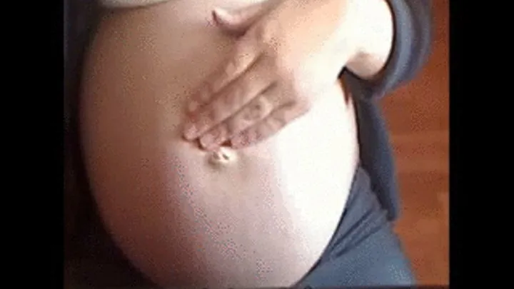 Playing With Belly and Belly Button