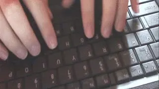 Finger nail typing