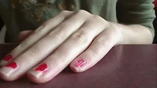 Painting and Clipping Fingernails