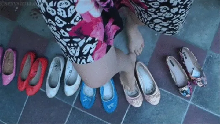 'Re-visiting, smelling and crusty pee touching my ballet flats, rewetting a pair to wear'