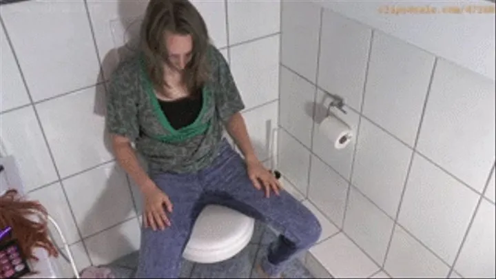 'Extreme desperation, toilet in reach but stuck in pants'