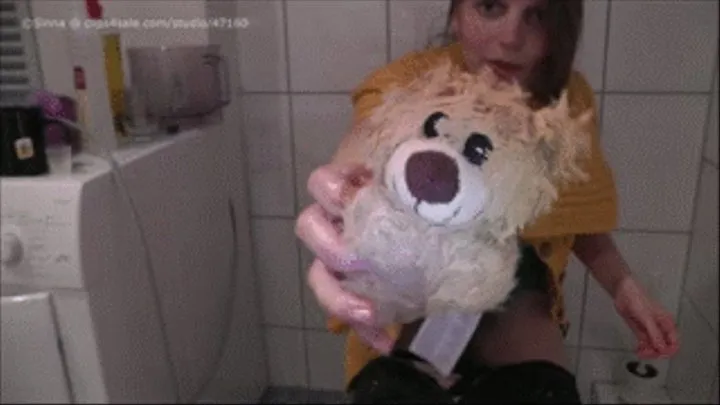 ' ' 'Peeing on my teddy bear Smile'