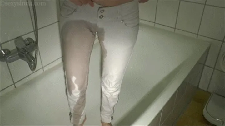 'HD' 'White jeans dream wetting with lots of pee'