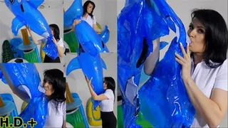 Jessie Mouth Inflates Dolphin *HIGH DEFINITION+* *SINGLE CAM*