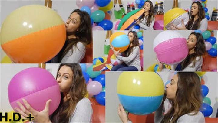 Jennifer Mouth Inflates Beachballs *HIGH DEFINITION+* *SINGLE CAM*