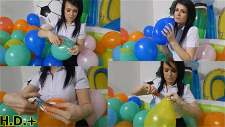 Jessie Cuts Balloons *HIGH DEFINITION+* *SINGLE CAM*