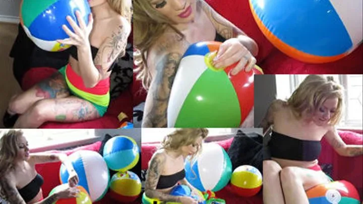 Becky Deflating Beachballs