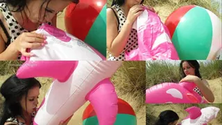 Kirsten Mouth Inflates Pink Dolphin