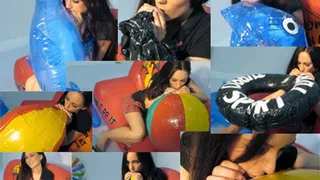 Kate Mouth Inflates Jumbo Beachball & Toys