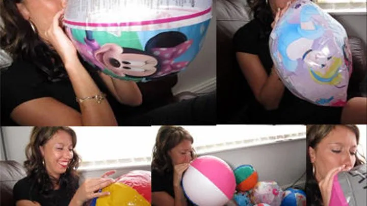 Fiona Mouth Inflates & Deflates Beachballs (non-pop (INFLATION ONLY)