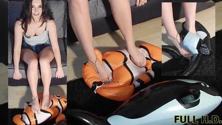 Layla Feet Deflation Popped HIGH DEFINITION* *SINGLE CAM*