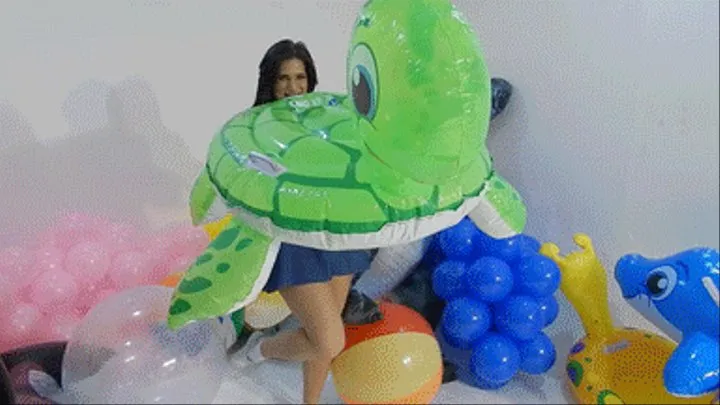 Vixen Deflates & Mouth Inflates Turtle HIGH DEFINITION* *SINGLE CAM*