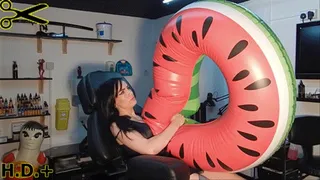 Watermelon Tube from Zora Inflatable Fun Day *HIGH DEFINITION+* *SINGLE CAM*