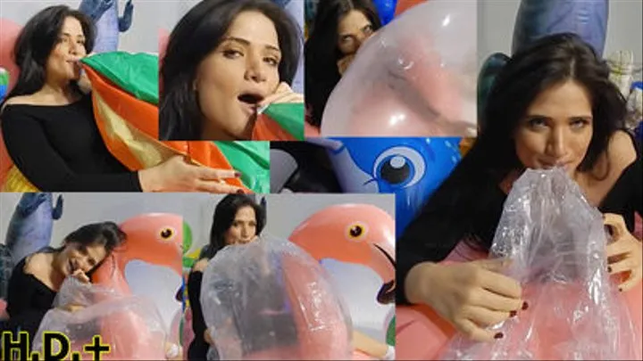 Vixen Mouth Inflates Beachballs *HIGH DEFINITION+* *SINGLE CAM*