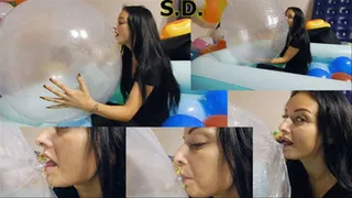 Heather Mouth Inflates Clear Beachball *SINGLE CAM*