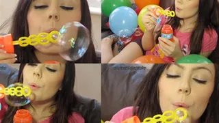 Kacie Soap Bubble Blowing