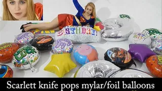 Scarlett Pops Mylar Foil Balloons HIGH DEFINITION* *SINGLE CAM*
