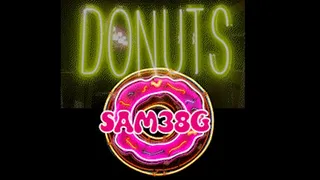 Big Heavy all natural boobs NOT crushing 2 donuts with Samantha 38g